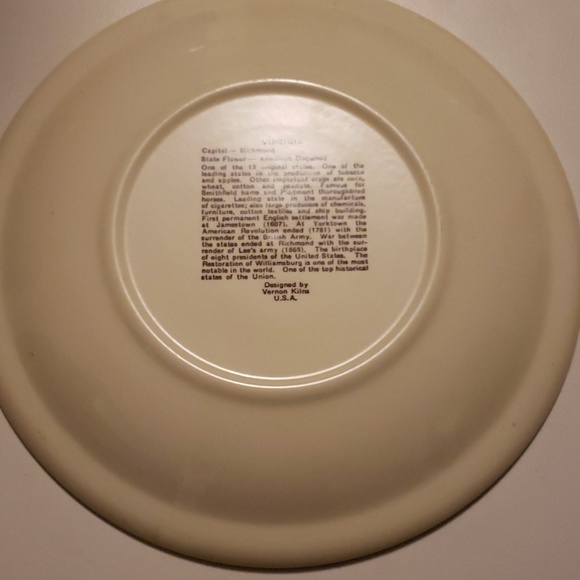 Vernon Kilns USA made, state of VA - Picture 2 of 3